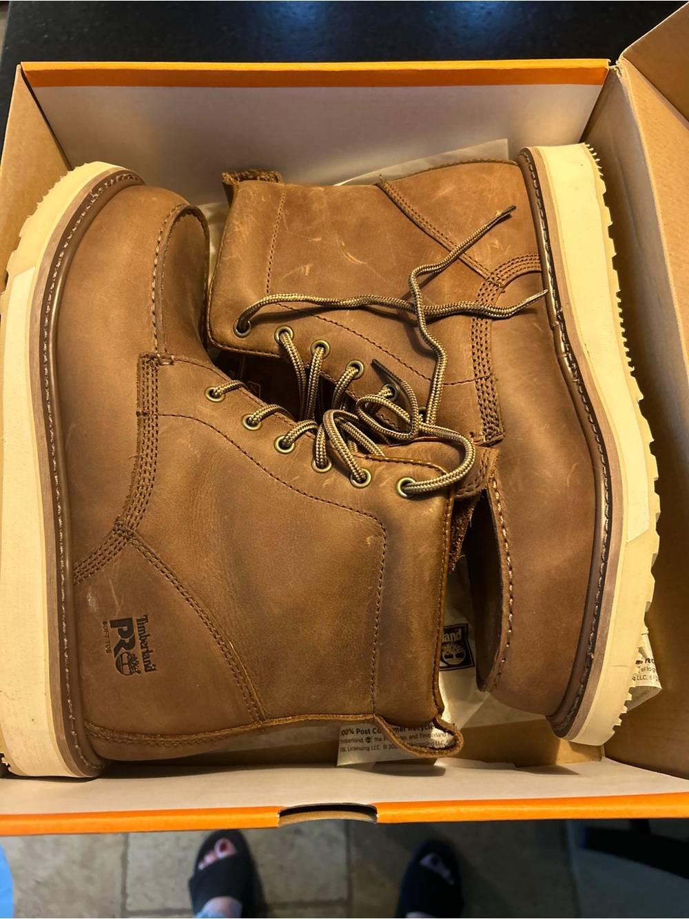 Timberland PRO Men's Tan Leather Chukka Work Boots
